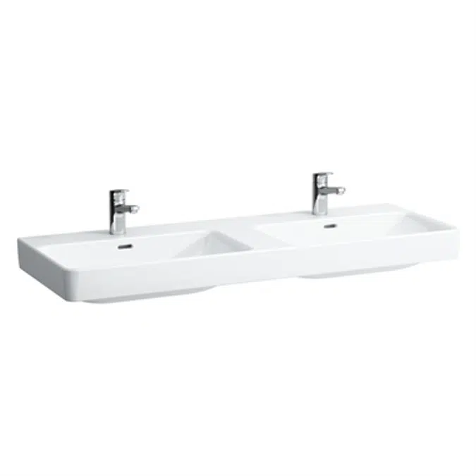 LAUFEN PRO S Double countertop washbasin 1300 mm