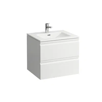 LAUFEN PRO S Combipack 600 mm, washbasin 'slim' with vanity unit 'Pro' with 2 drawers, incl. drawer organiser