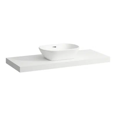 kuva kohteelle LANI Countertop 1200, with center cut-out, 65 mm thick, incl. 2 installation brackets