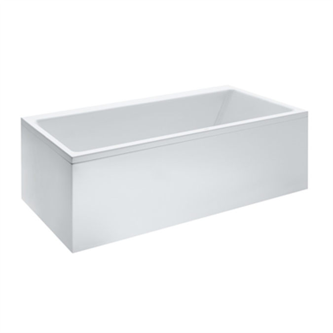 BIM objects Free download! LAUFEN PRO Bathtub and L panel left 1800 x 800 mm BIMobject