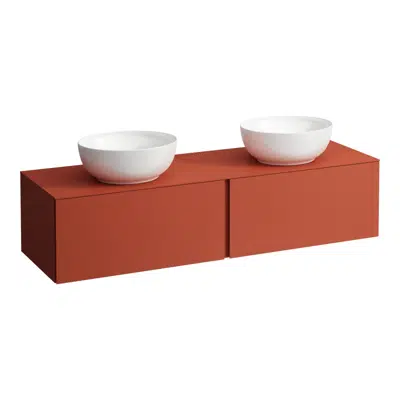 ILBAGNOALESSI Drawer element 1600, 2 drawers, with cut-out left and right, matches washbasin H818975/6, H818977/8