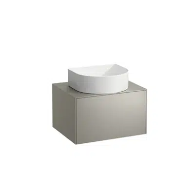 SONAR Drawer element, 1 drawer, matching bowl washbasins 812340, 812341, 812342, 812343, centre cut-out