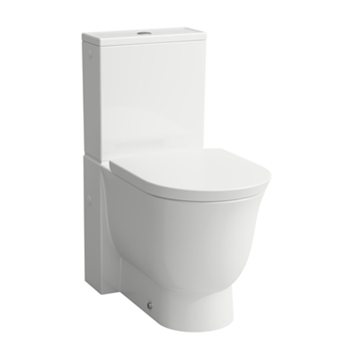 THE NEW CLASSIC Floorstanding WC, close-coupled, washdown, rimless, outlet horizontal or vertical