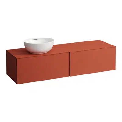 ILBAGNOALESSI Drawer element 1600, 2 drawers, with cut-out left, matches washbasin H818975/6, H818977/8