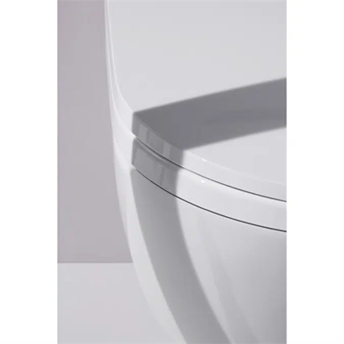 CLEANET RIVA Shower toilet rimless, wall-hung, with remote control, with seat and cover