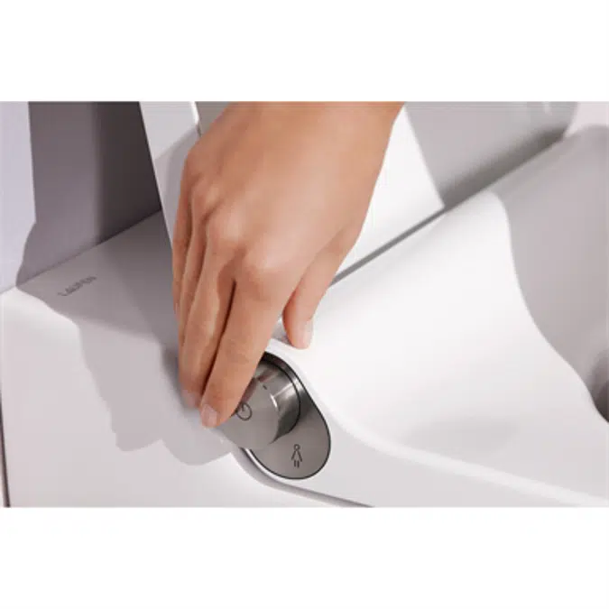 CLEANET RIVA Shower toilet rimless, wall-hung, with remote control, with seat and cover