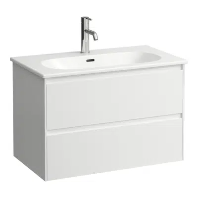 Image for Lani for Lua Combipack 800 mm, washbasin 'slim' with vanity unit with 2 drawers