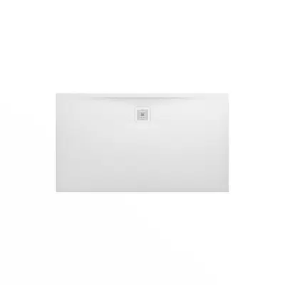 Imagem para LAUFEN PRO Shower tray 1400 x 800, made of Marbond composite material, super flat, rectangular, outlet at long side}