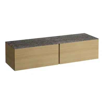 ILBAGNOALESSI Drawer element 1600, 1 drawer, without cut-out, Marrone Naturale top