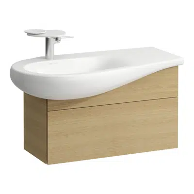 ILBAGNOALESSI Vanity unit 900, 1 drawer, siphon cut-out left, matches washbasin H814975