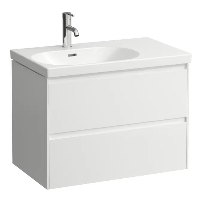 LANI Vanity unit, 2 drawers, matches vanity washbasin