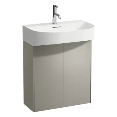 SONAR 580mm Vanity unit, 2 doors, matching washbasin 810342 için görüntü