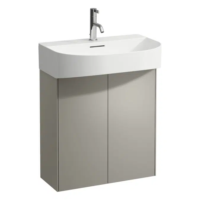 SONAR 580mm Vanity unit, 2 doors, matching washbasin 810342