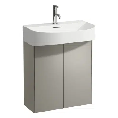 kuva kohteelle SONAR 580mm Vanity unit, 2 doors, matching washbasin 810342