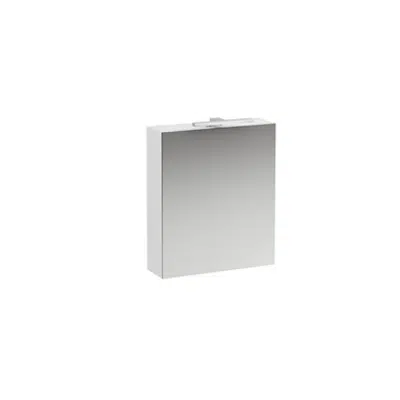 BASE Mirror cabinet, door left with light and power socket EU IP 44 600 mm