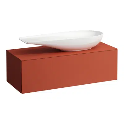 ILBAGNOALESSI Drawer element 1200, 1 drawer, with cut-out right, matches washbasin H818974