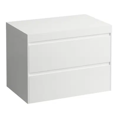 Image for LANI Modular 800, countertop 65 mm (.260 white matt), without cut-out, 2 drawers