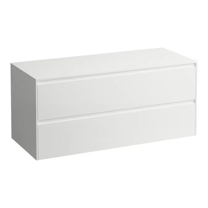 LANI Drawer element 1200, 2 drawers, without cut-out, 12 mm top