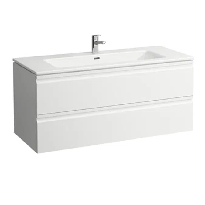 LAUFEN PRO S Combination of washbasin with vanity unit 1200 mm, with two drawers