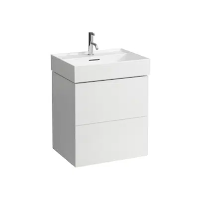 KARTELL BY LAUFEN Vanity unit, 2 drawers, incl. drawer organiser, matches washbasins 810333, 810338, 810339, 813332