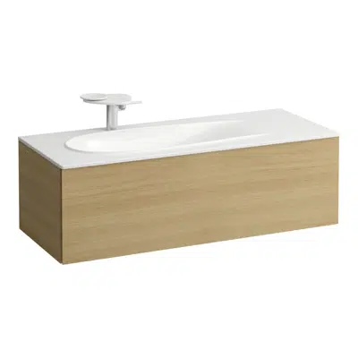 ILBAGNOALESSI Vanity unit 1200, 1 drawer, siphon cut-out left, matches washbasin