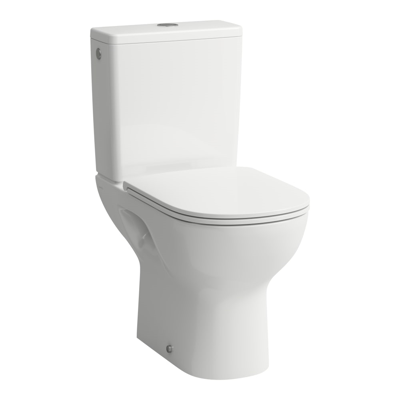 Image for LUA Floorstanding WC, close-coupled, washdown, 'rimless', outlet horizontal
