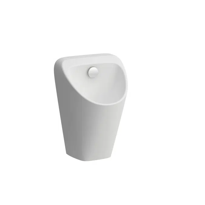VILA 2.0 Siphonic urinal 'rimless', internal water inlet, without mounting holes for cover, with electronic control system, mains operated (230V), with integrated bluetooth