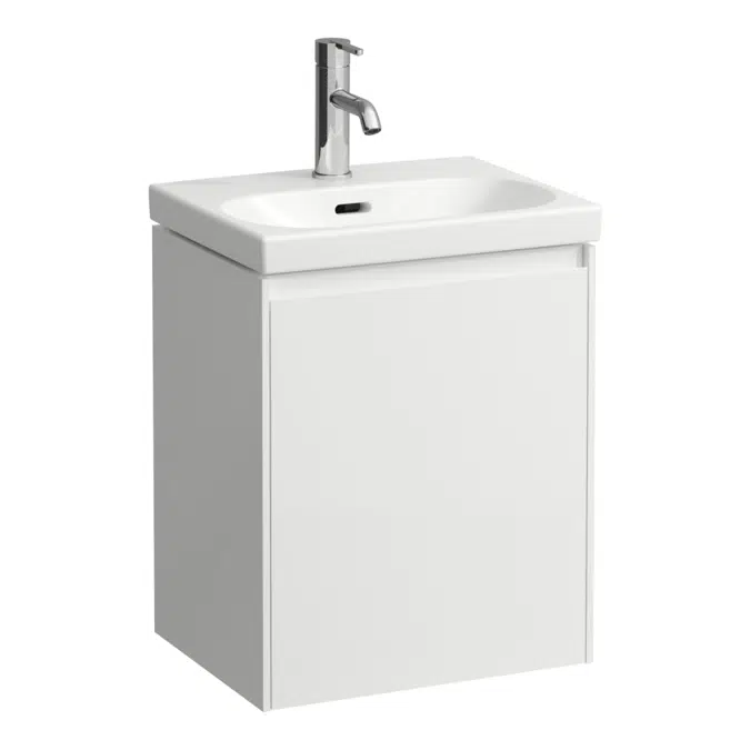 LANI Vanity unit, 1 door, left hinged, matching vanity washbasin H815081