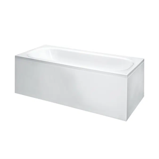 SOLUTIONS Bathtub, with L-panel right 1700 x 750 mm