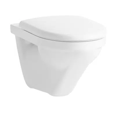 MODERNA R Wall hung WC rimless/compact, wash down, without flushing rim
