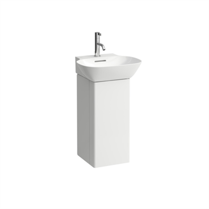INO Vanity unit, with one door left, space saving siphon, for washbasin 815301