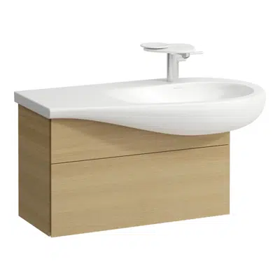 ILBAGNOALESSI Vanity unit 900, 1 drawer, siphon cut-out right, matches washbasin H814976