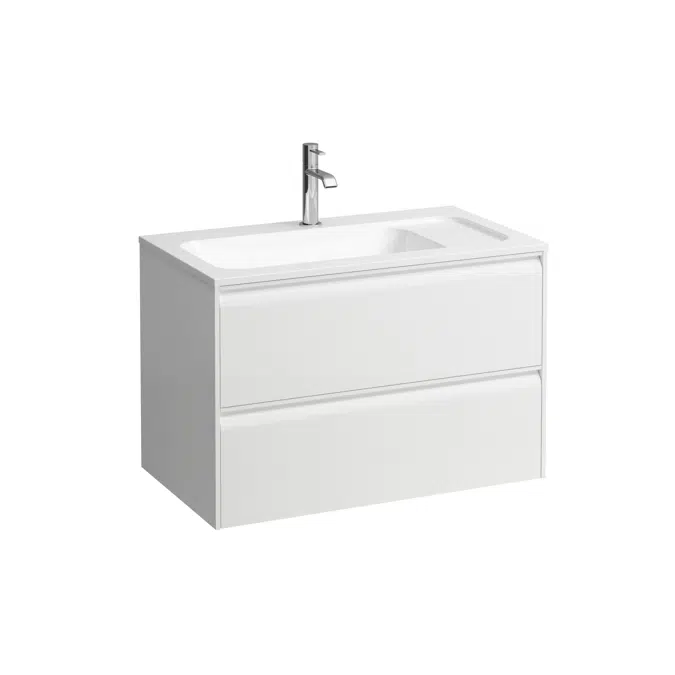 MEDA Vanity unit 800, 2 drawers, matches Marbond washbasin H814117