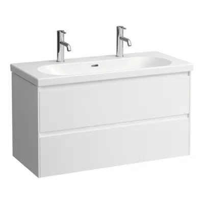Image for LANI Vanity unit, 2 drawers, matches vanity washbasin