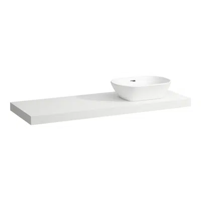 bilde for LANI Countertop 1400, with cut-out right, 65 mm thick, incl. 3 installation brackets