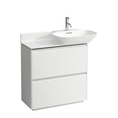 BASE Vanity unit, 2 drawers, matching countertop washbasins 813301/2