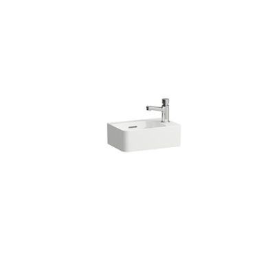 obraz dla VAL Small washbasin, with tap bank right