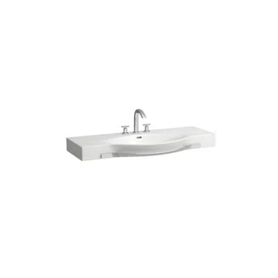 PALACE Countertop washbasin, without towel rail 1200 mm