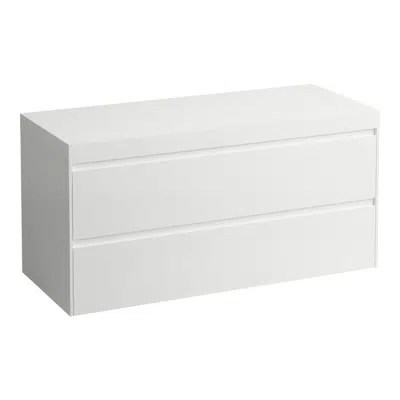 Image for LANI Modular 1200, countertop 65 mm (.260 white matt), without cut-out, 2 drawers