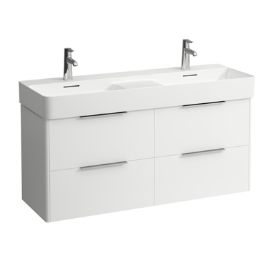 imagem para BASE Vanity unit, 4 drawers, incl. 2 drawer organizers, matching double washbasin 814282