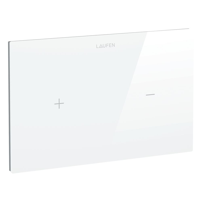 LAUFEN INSTALLATION SYSTEM Electronic glass flush plate AW4, contactless, dual flush