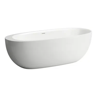 ILBAGNOALESSI ONE Freestanding bathtub, made of Sentec solid surface, with integrated overflow