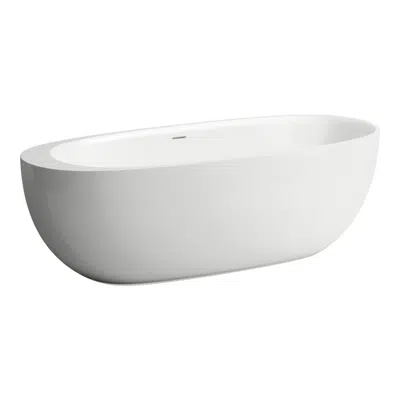 画像 ILBAGNOALESSI ONE Freestanding bathtub, made of Sentec solid surface, with integrated overflow