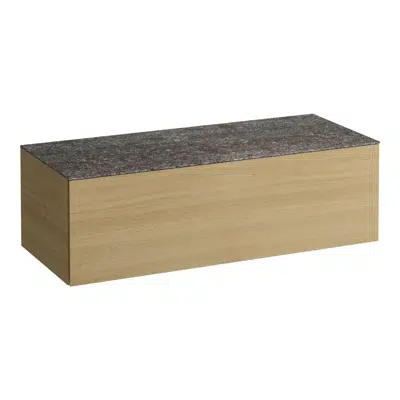 ILBAGNOALESSI Drawer element 1200, 2 drawers, without cut-out, Marrone Naturale top