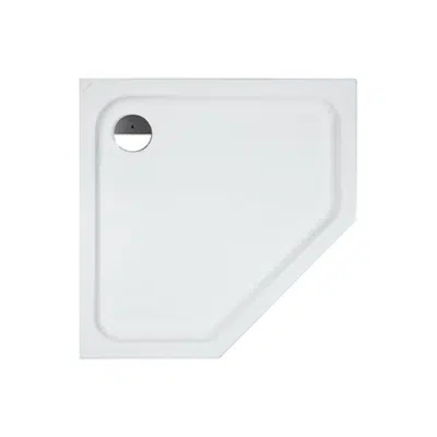 Image for SOLUTIONS Pentagonal shower tray, 900 x 900 mm