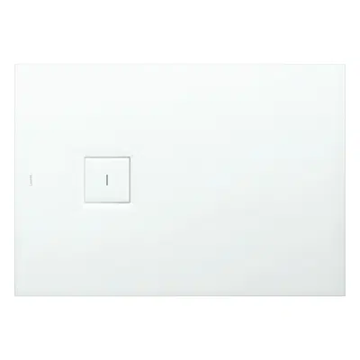 Imagem para SOLUTIONS Shower tray, made of Marbond composite material, rectangular, outlet at side}