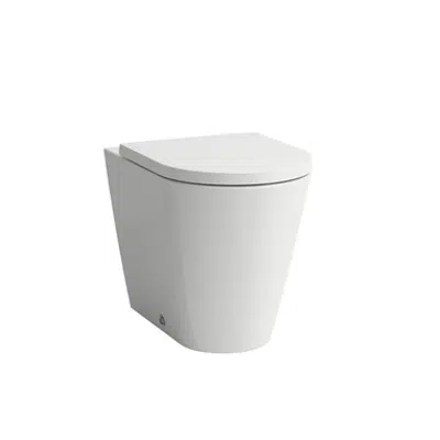 KARTELL BY LAUFEN 823337 Floorstanding WC 'rimless', washdown, without flushing rim, outlet horizontal/vertical
