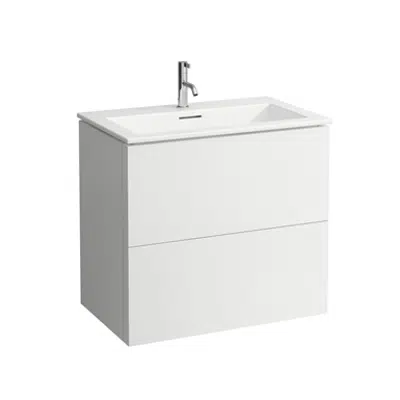 KARTELL BY LAUFEN Combination of washbasin with vanity unit 800 mm