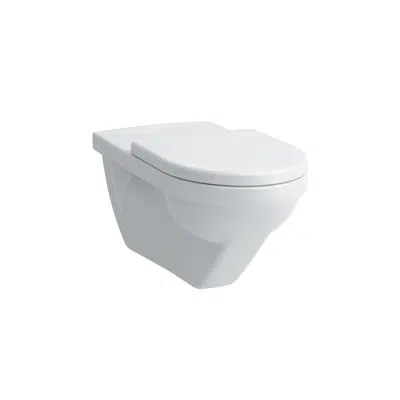 MODERNA R Wall-hung WC 'liberty', washdown, without flushing rim, barrier-free