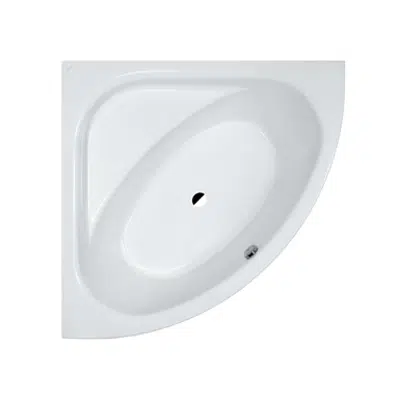 kuva kohteelle SOLUTIONS Bathtub, corner model, with frame 1500 x 1500 mm